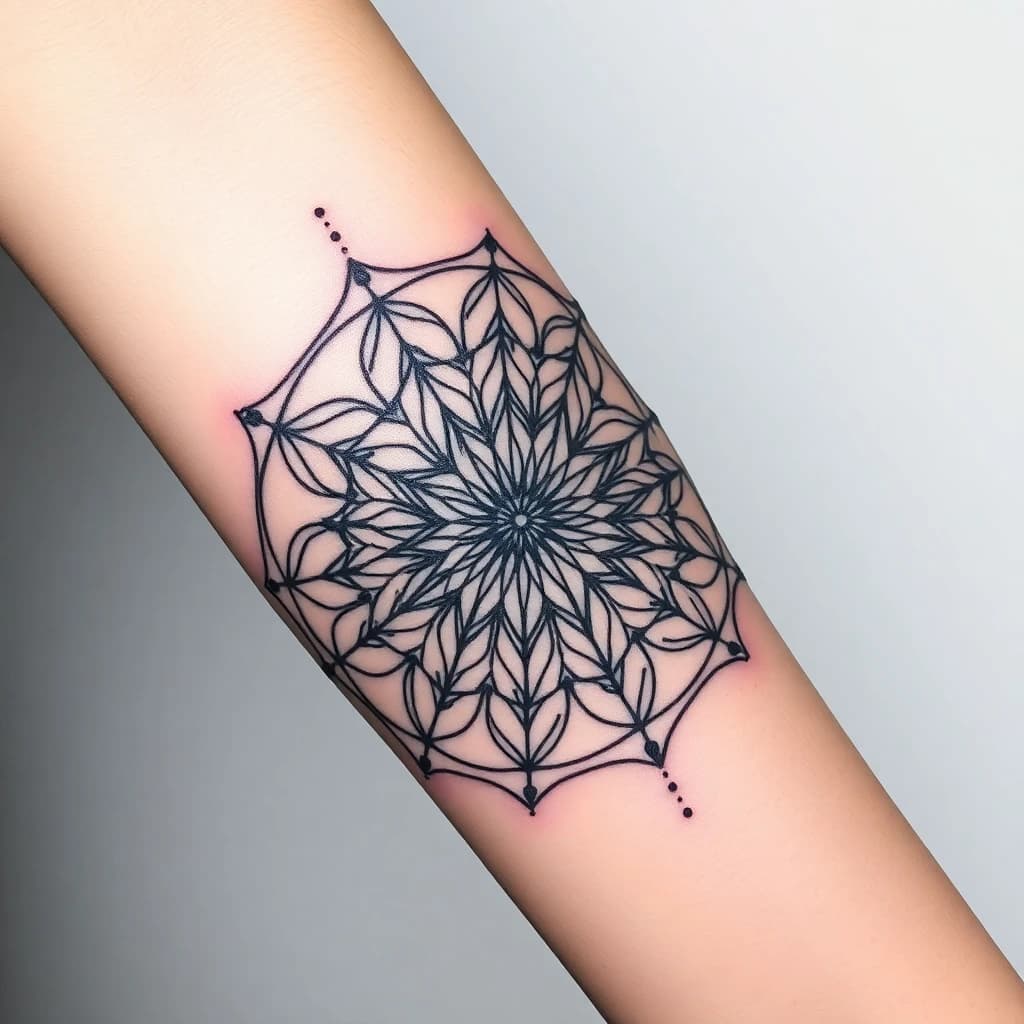 Geometric tattoo style - AI tattoo generator